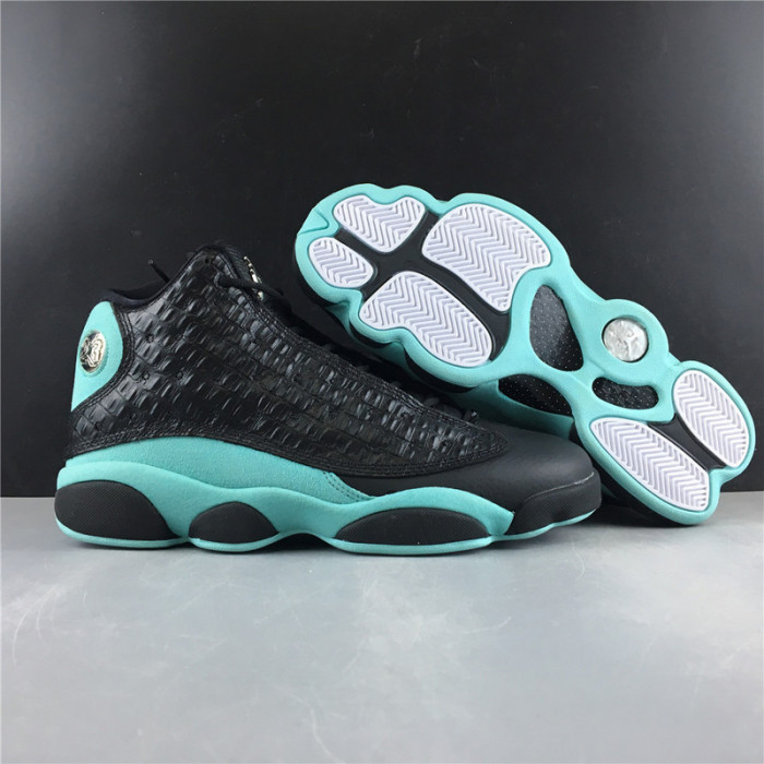 AIR JORDAN 13 RETRO BLACK ISLAND GREEN 414571-030