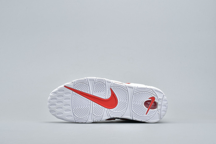 Air More Uptempo White Varsity Red Outline  921948-102