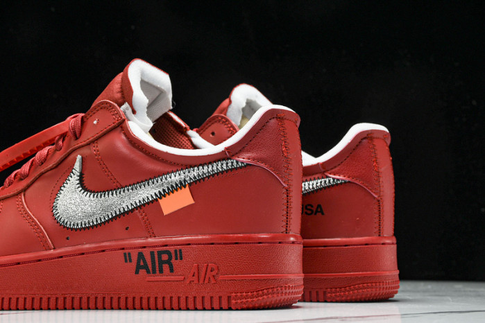 NIKE OF x AIR FORCE 1 LOW RED  AO4297-600