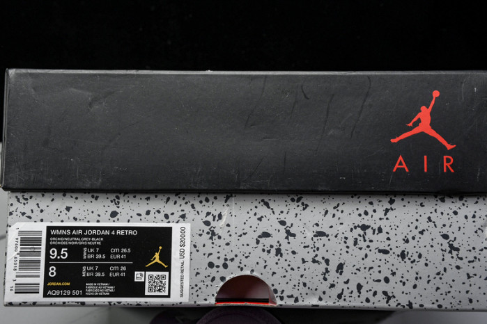 Air Jordan 4 WMNS “Orchid” AQ9129-501