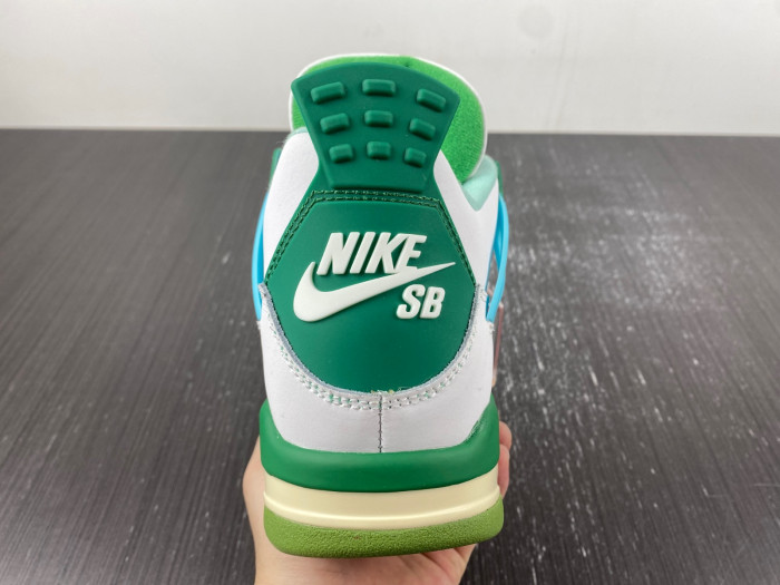 Air Jordan 4  PE White-green  AJ4-KNCW